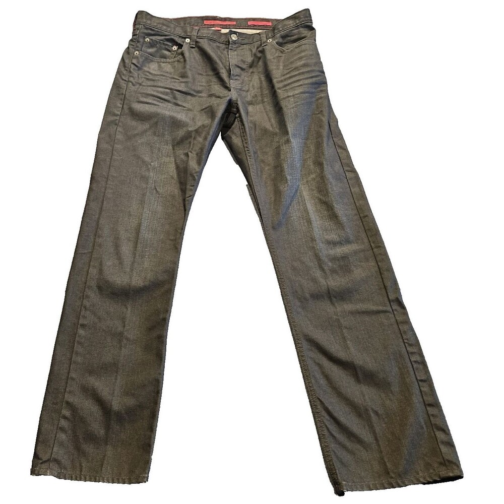 Banana Republic 35x 32 Limited Edition Jeans Slim Straight Bootcut Black Denim